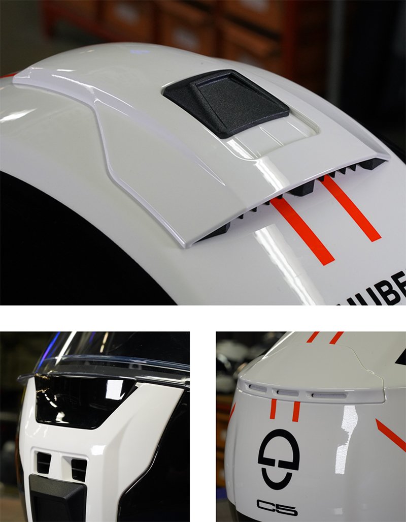 Schuberth C5 helmet venting